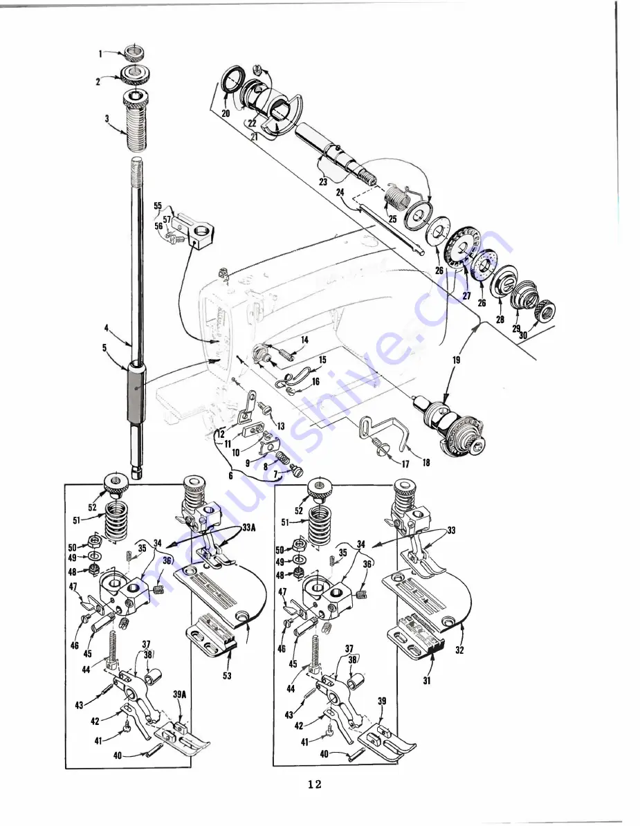 UnionSpecial 63400AF Instructions For Adjusting And Operating Download Page 12