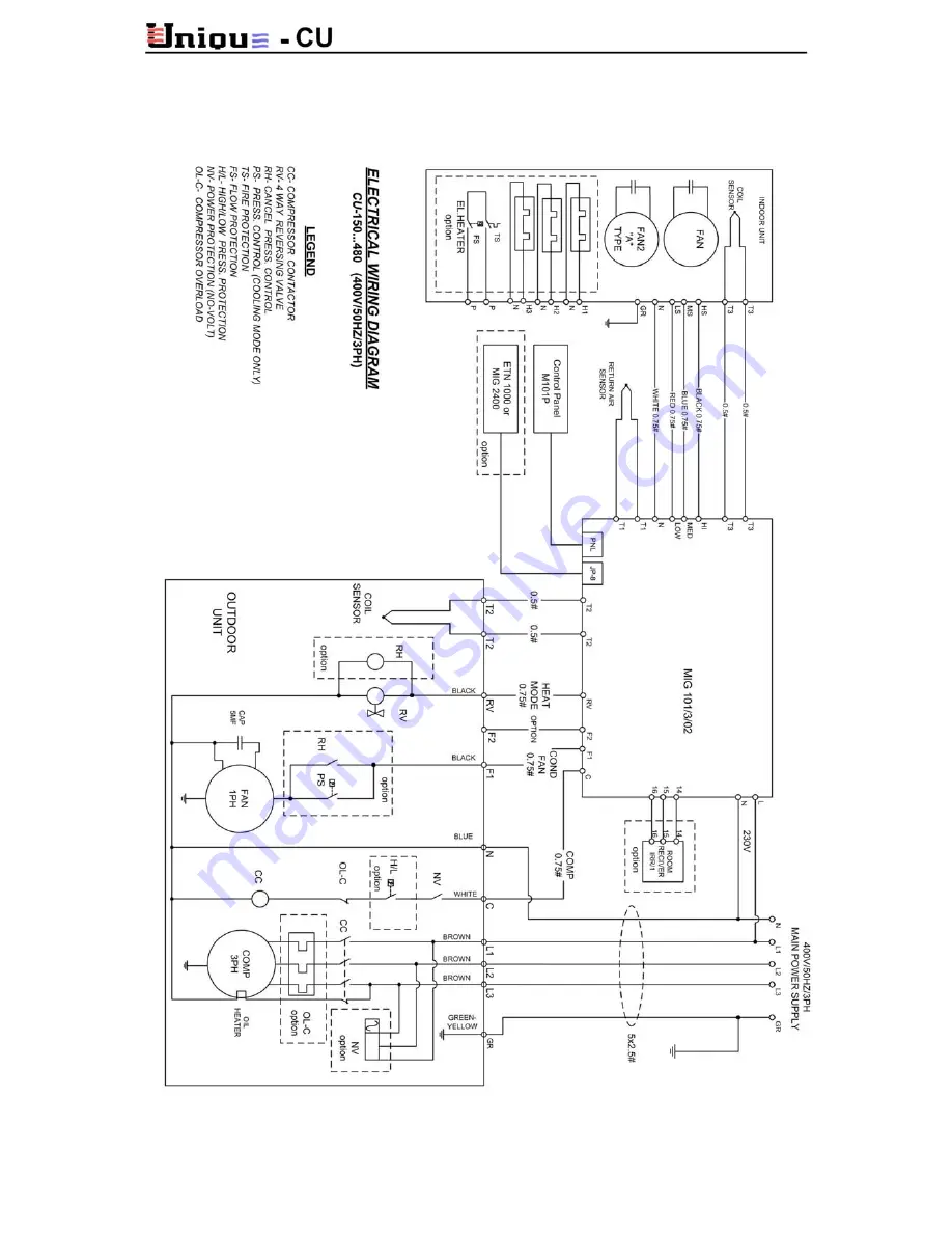 Unique CU Series Service Manual And Spare Parts List Download Page 46