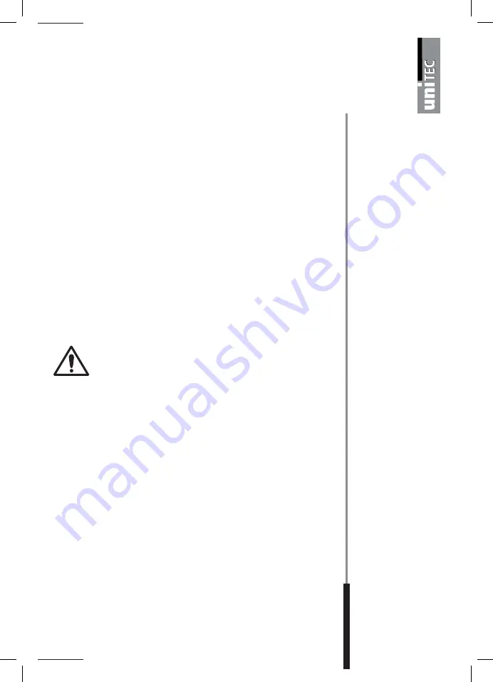 Unitec 10923 Original Operating Instructions Download Page 73