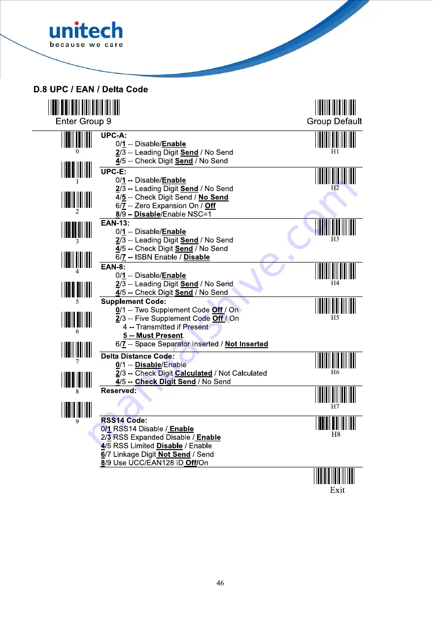 Unitech MS084 User Manual Download Page 58