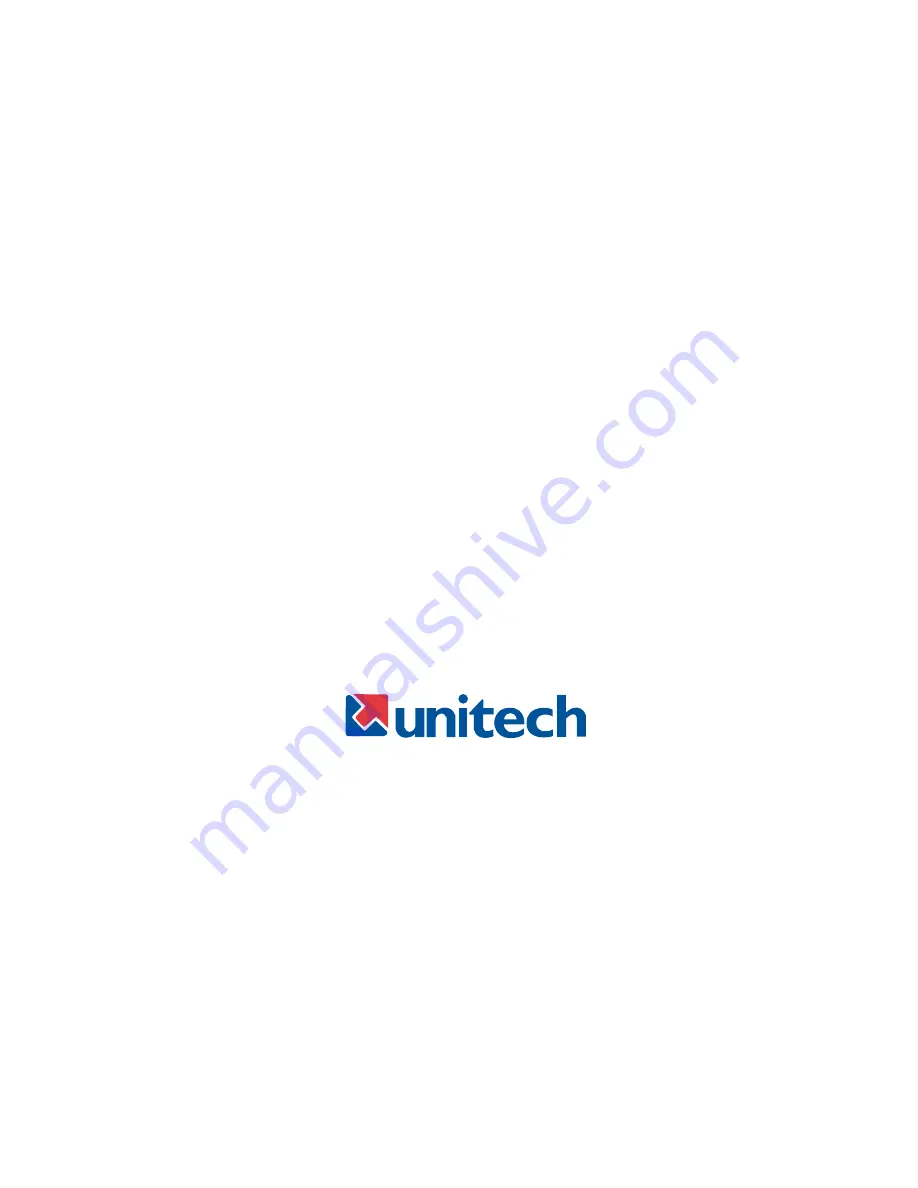 Unitech PA962 Скачать руководство пользователя страница 1