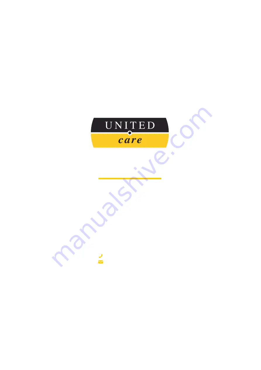 United Care B.V. Excel 100 User Manual Download Page 3