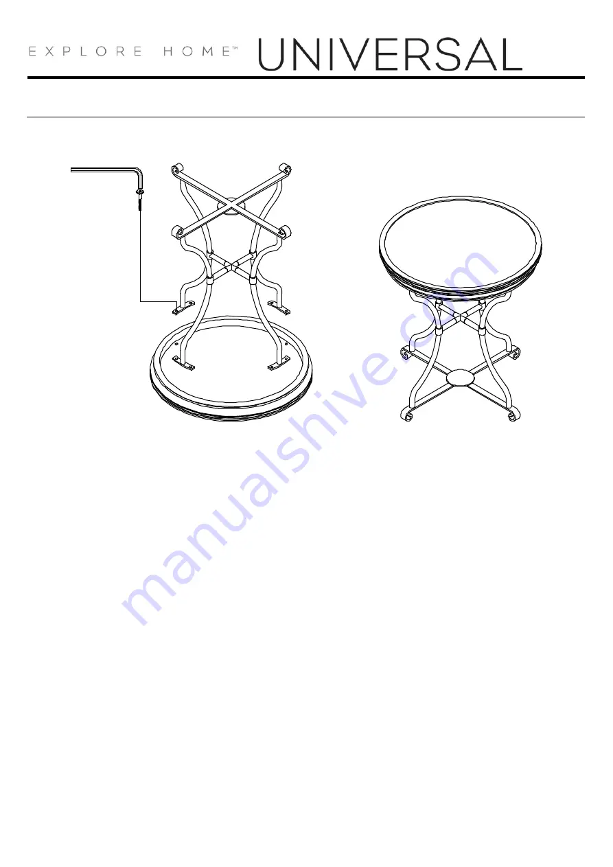 Universal Furniture 637802 Instruction Sheet Download Page 2