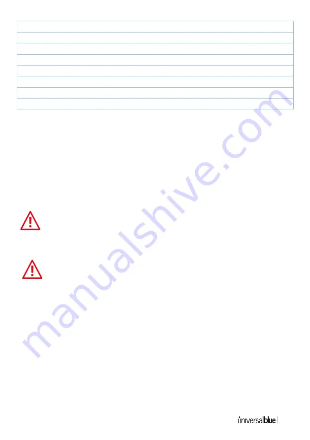 universalblue UBH2300-21 User Manual Download Page 53