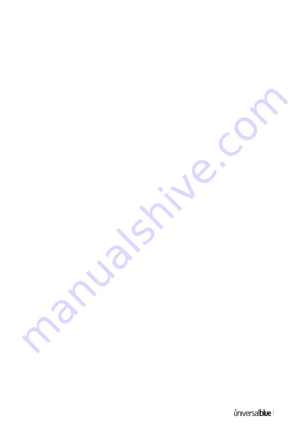 universalblue UBH2303-21 User Manual Download Page 13