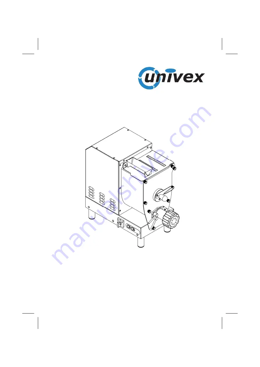 Univex UPASTA Скачать руководство пользователя страница 1