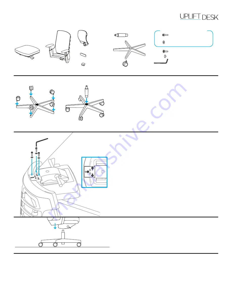 Uplift Desk CHR458 Quick Start Manual Download Page 1