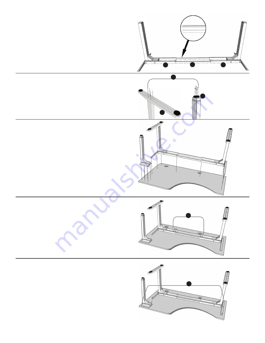 UPLIFT 3-Leg Desk Скачать руководство пользователя страница 5