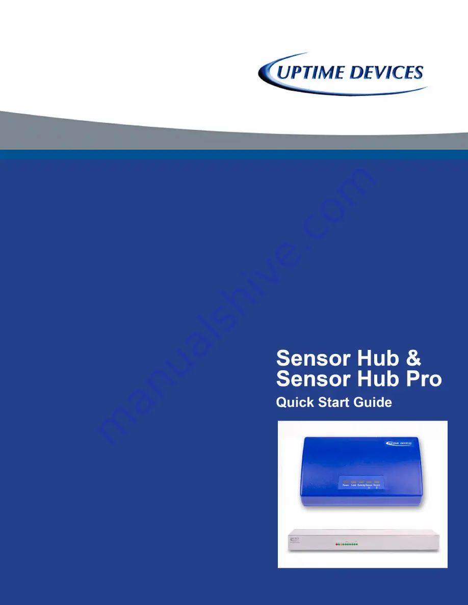 Uptime Devices Sensor Hub Скачать руководство пользователя страница 1