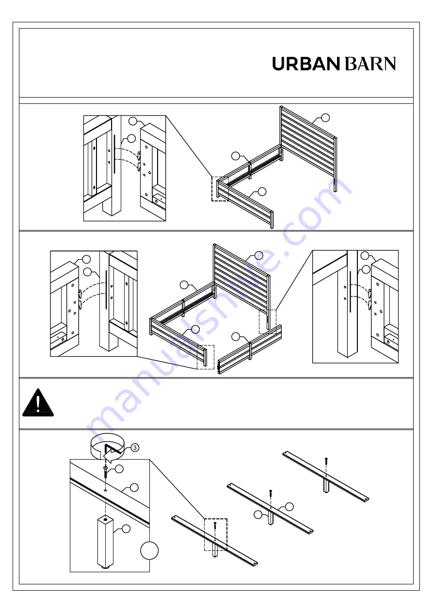 Urban Barn WESSEX Assembly Instructions Manual Download Page 2