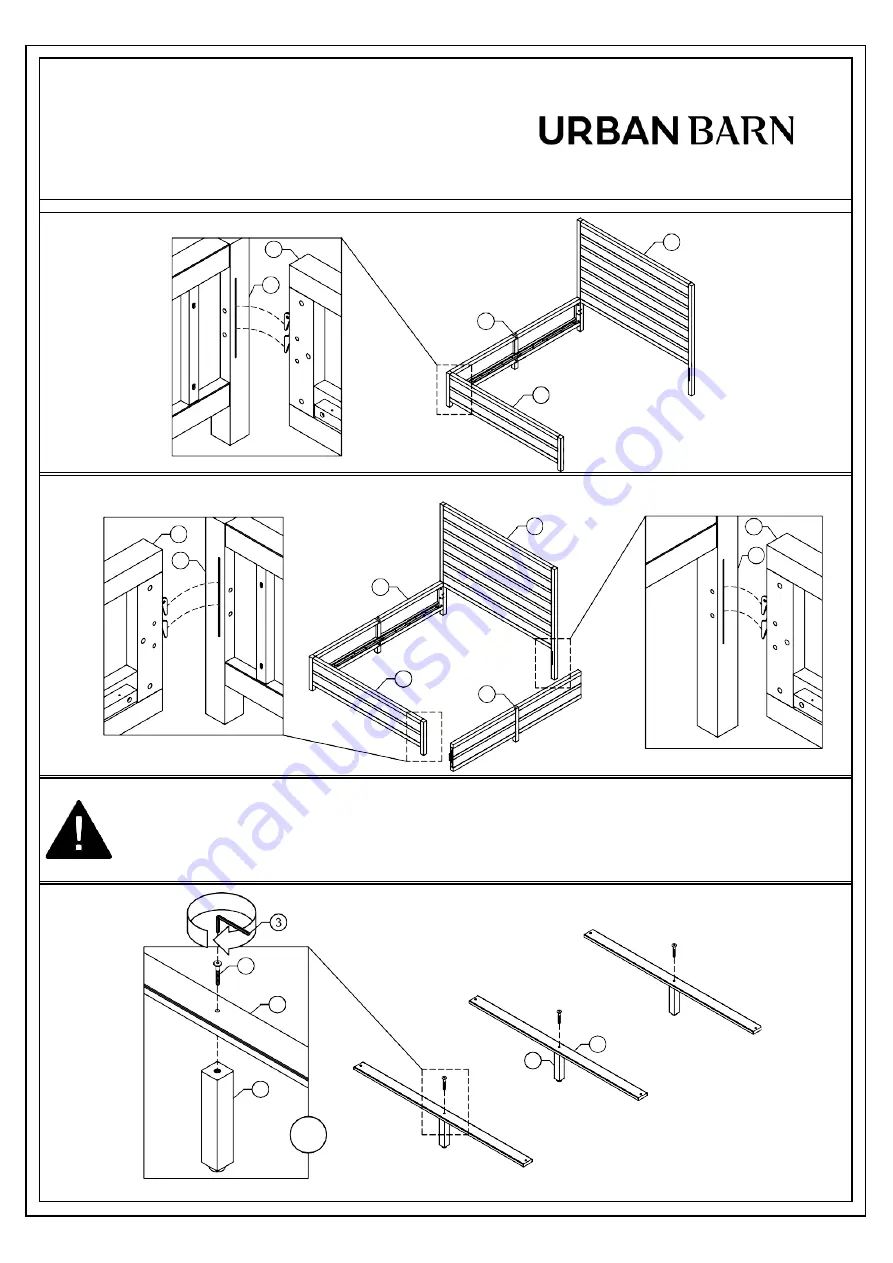 Urban Barn WESSEX Assembly Instructions Manual Download Page 6