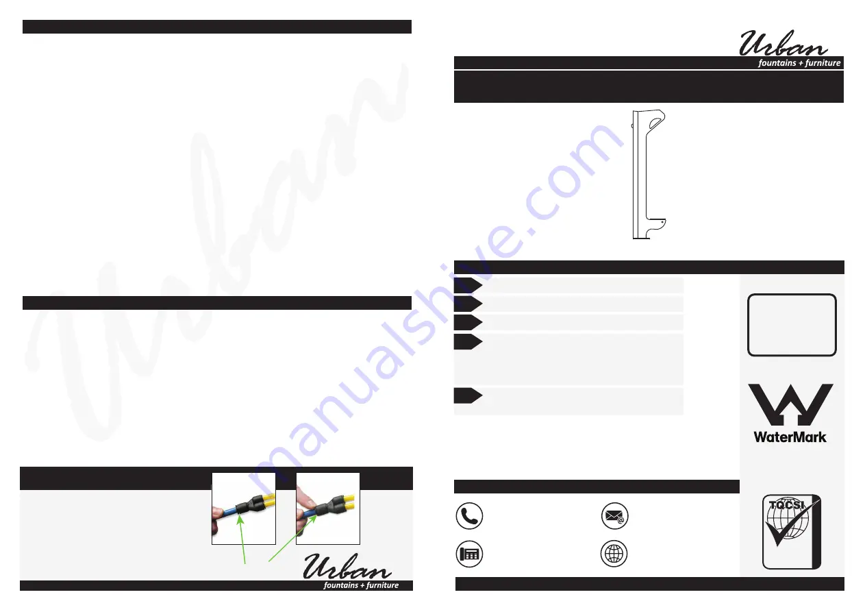 Urban PF600 Installation, Operation And Maintenance Instructions Download Page 1