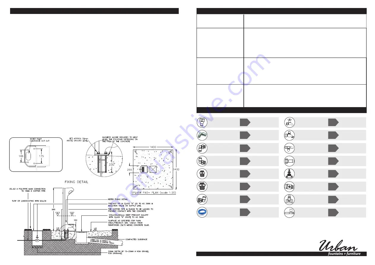 Urban PF600 Installation, Operation And Maintenance Instructions Download Page 2