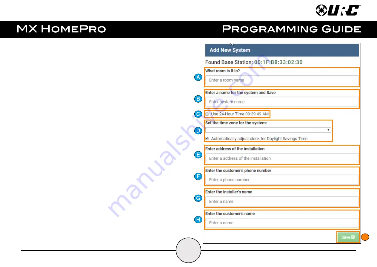 URC MX HomePro Programming Manual Download Page 8