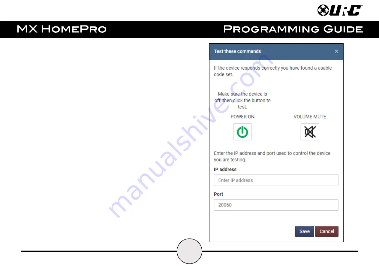 URC MX HomePro Programming Manual Download Page 21