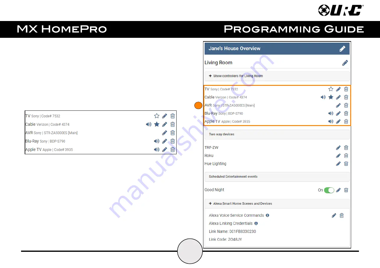 URC MX HomePro Programming Manual Download Page 34