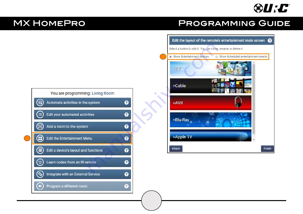 URC MX HomePro Programming Manual Download Page 65