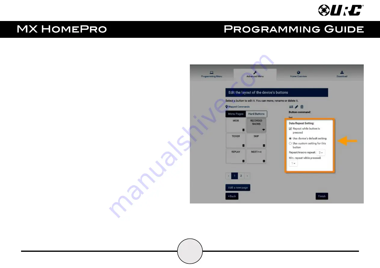 URC MX HomePro Programming Manual Download Page 77