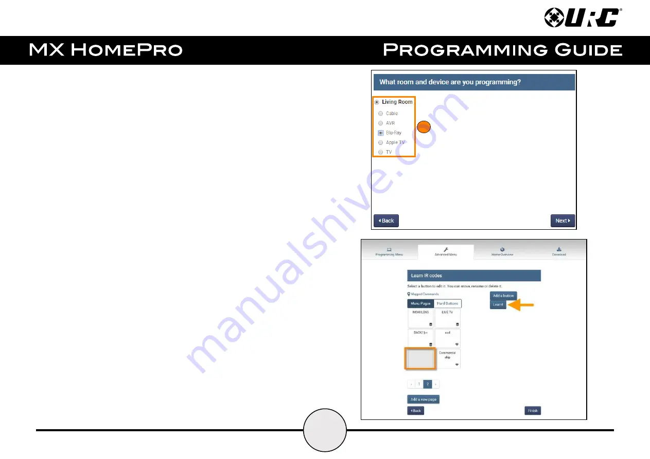 URC MX HomePro Programming Manual Download Page 84