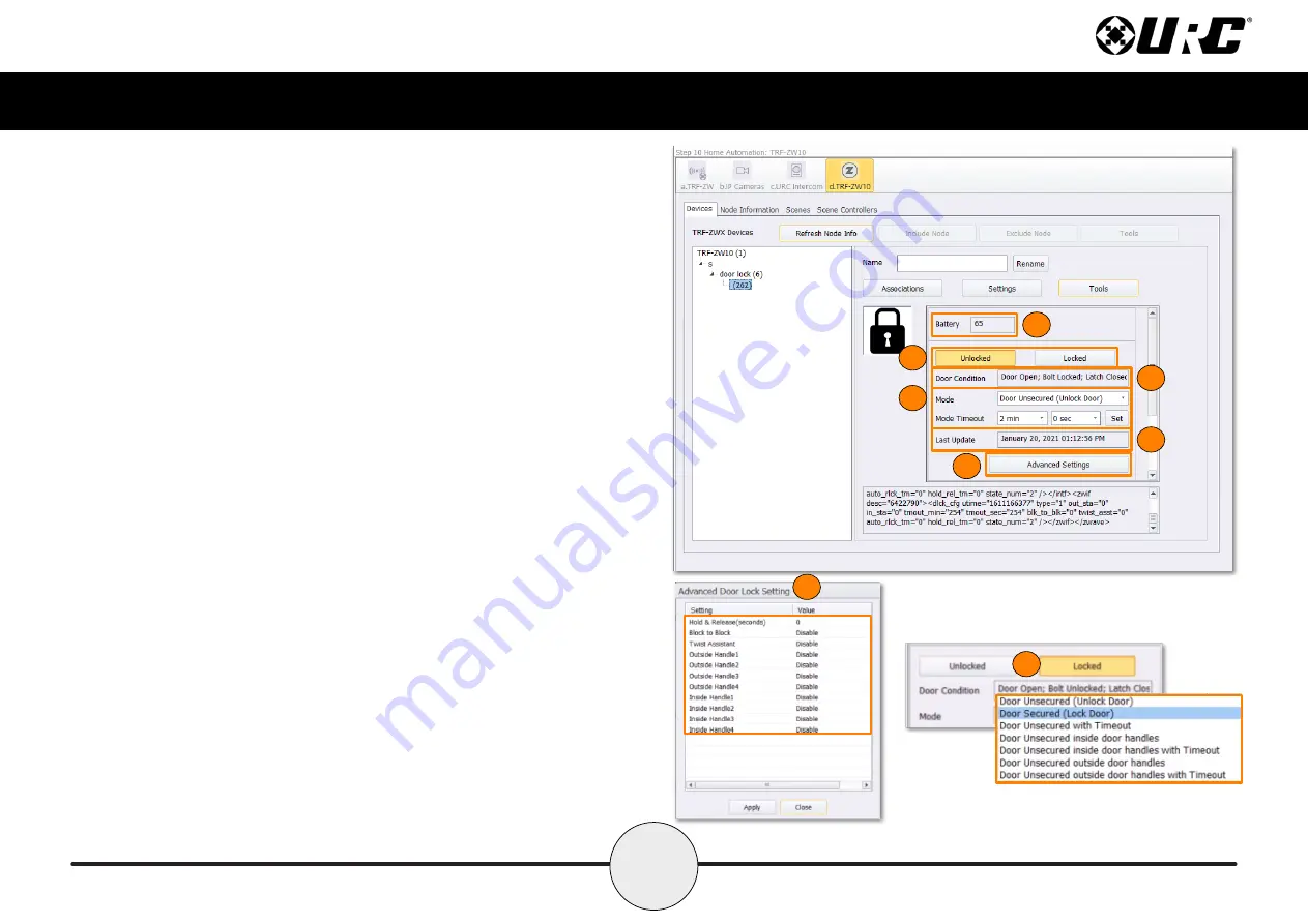 URC Total Control TRF-ZW10 Owner'S Manual Download Page 21