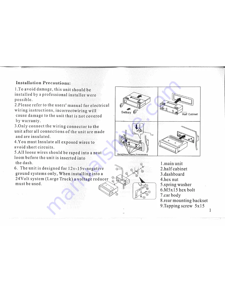 US Audio USA100UB User Manual Download Page 2