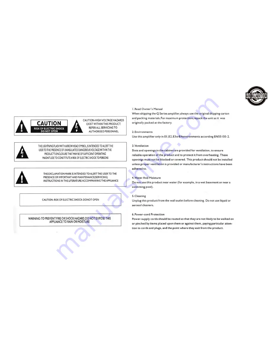 US Blaster USB 7140 User Manual Download Page 2