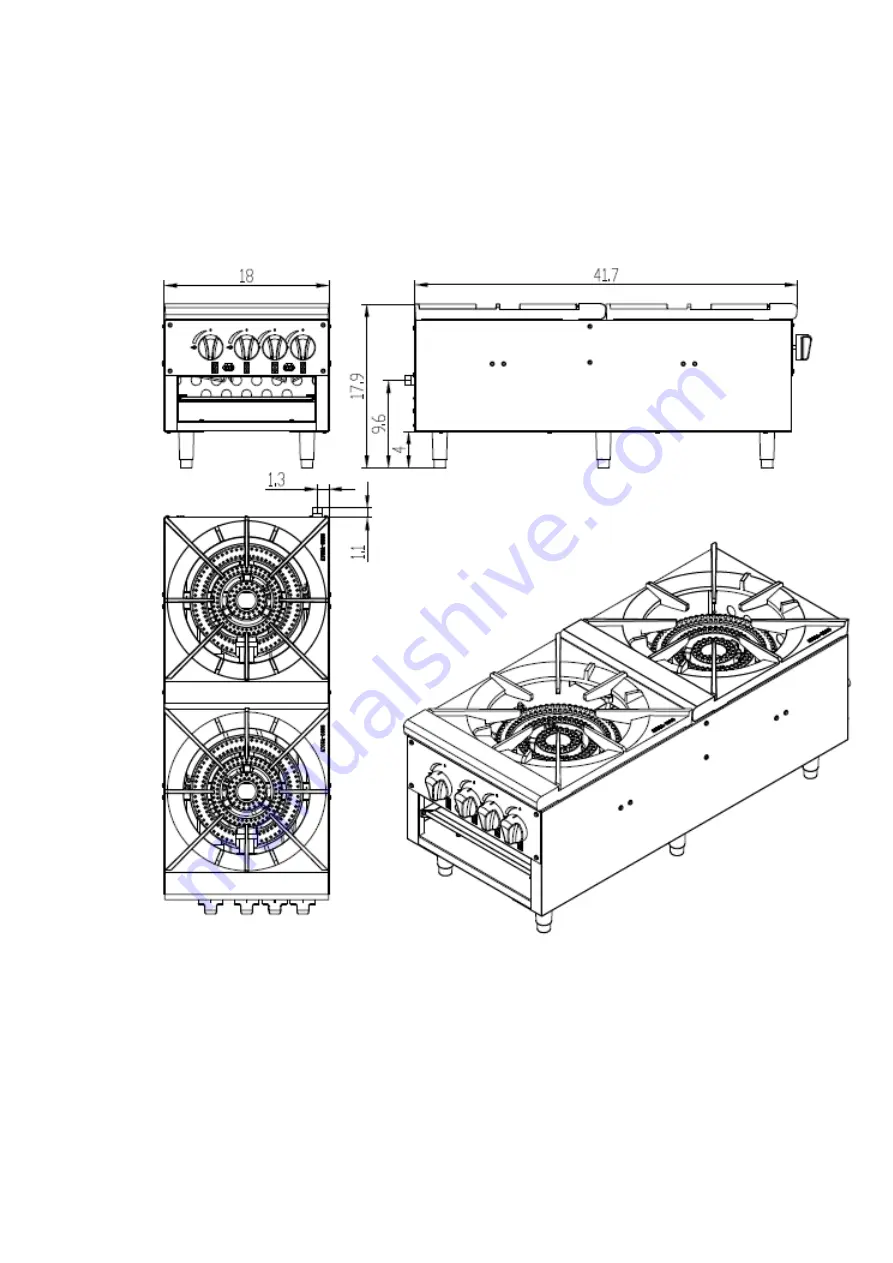 US COOKING EQUIPMENT USSP-18-1 Скачать руководство пользователя страница 8