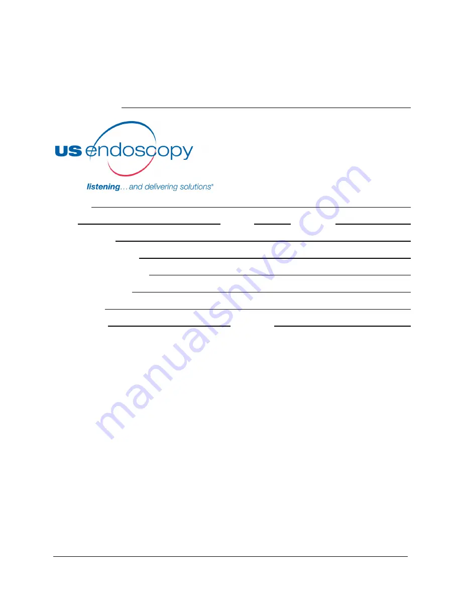 US endoscopy 710302 Operator'S Manual Download Page 26