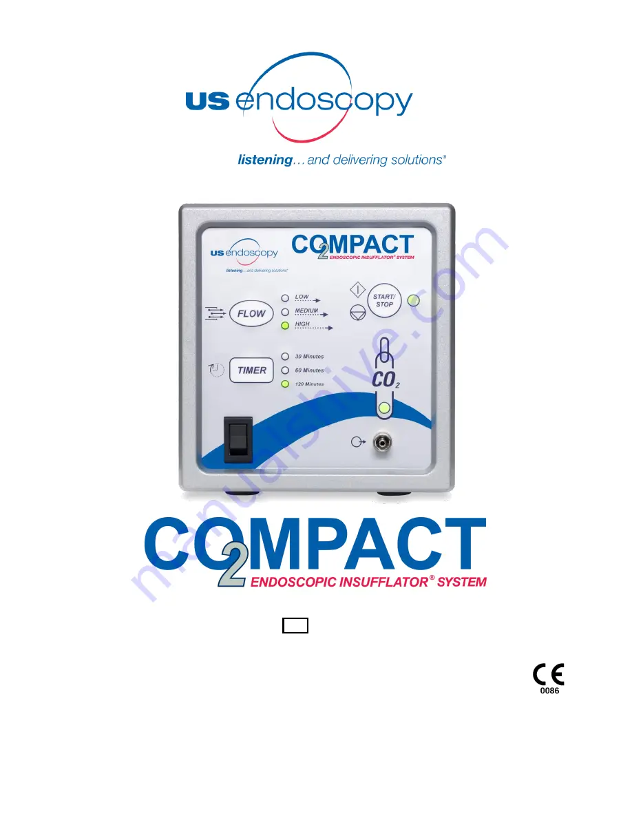 US endoscopy Co2mpact Endoscopic Insufflator Скачать руководство пользователя страница 1