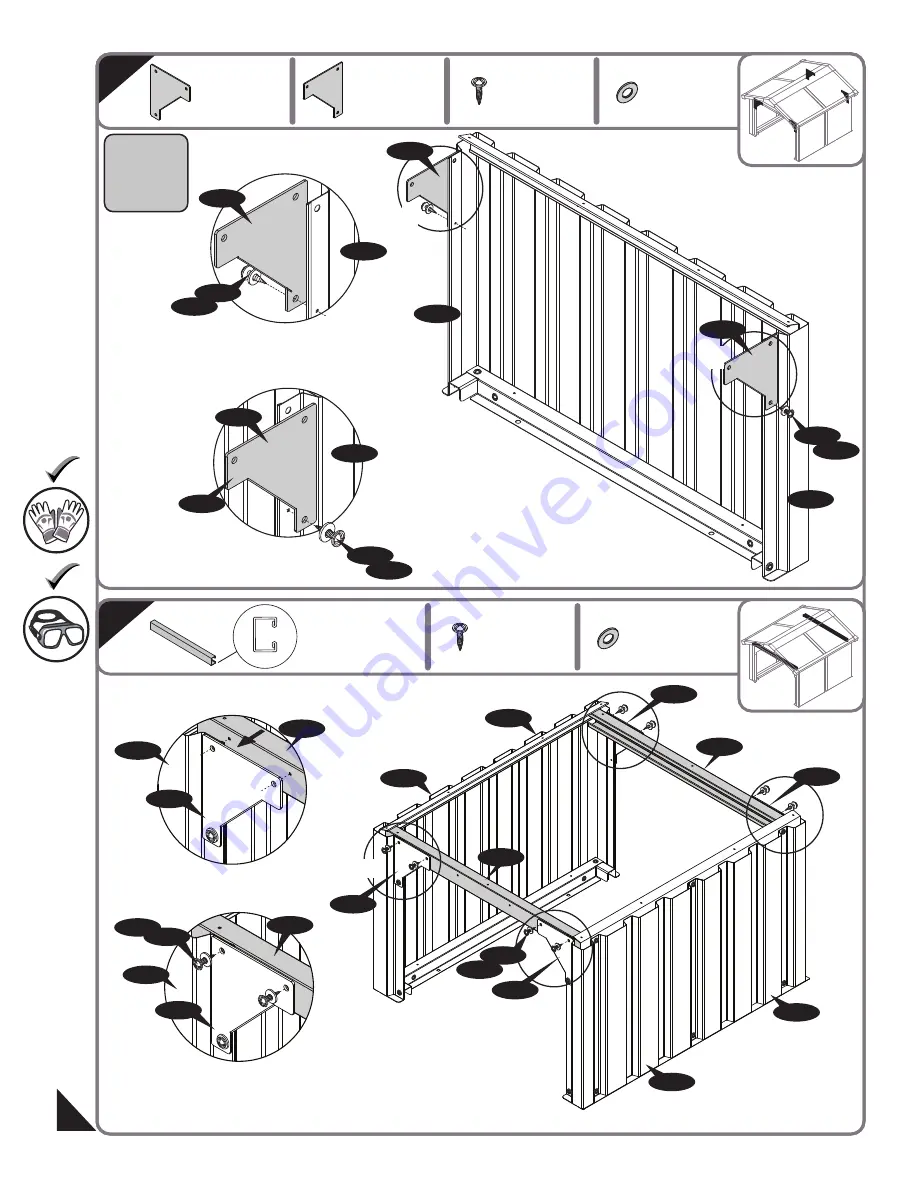 US Polymers DURAMAX Robotic Lawn Mower Garage Owner'S Manual Download Page 12