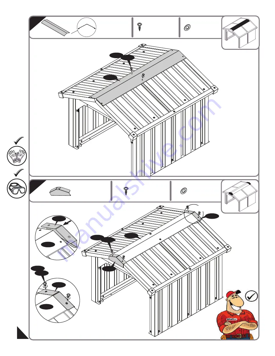 US Polymers DURAMAX Robotic Lawn Mower Garage Owner'S Manual Download Page 17