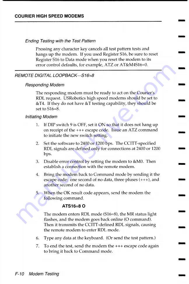 US Robotics COURIER User Manual Download Page 183