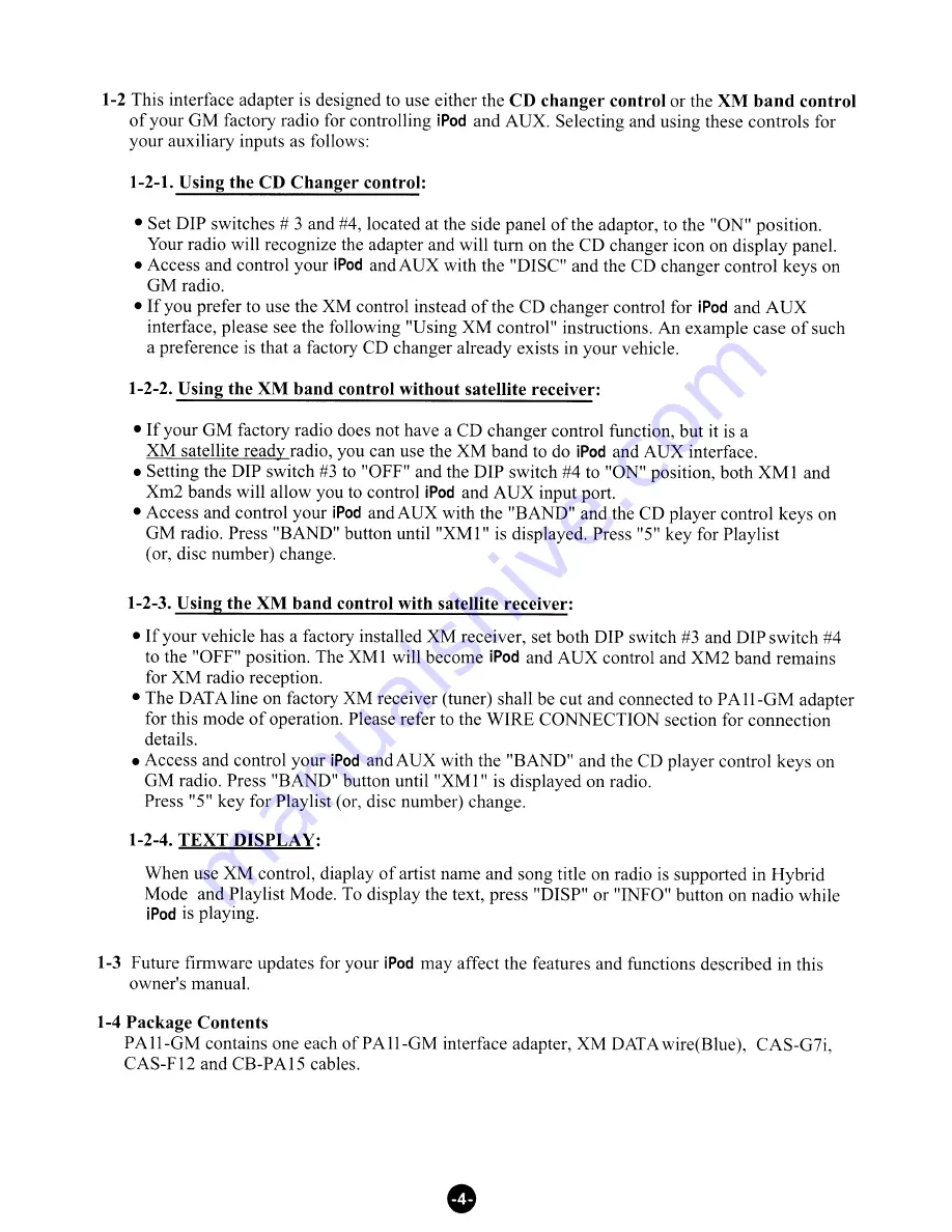 usa-spec PA11-GM Owner'S Manual Download Page 4