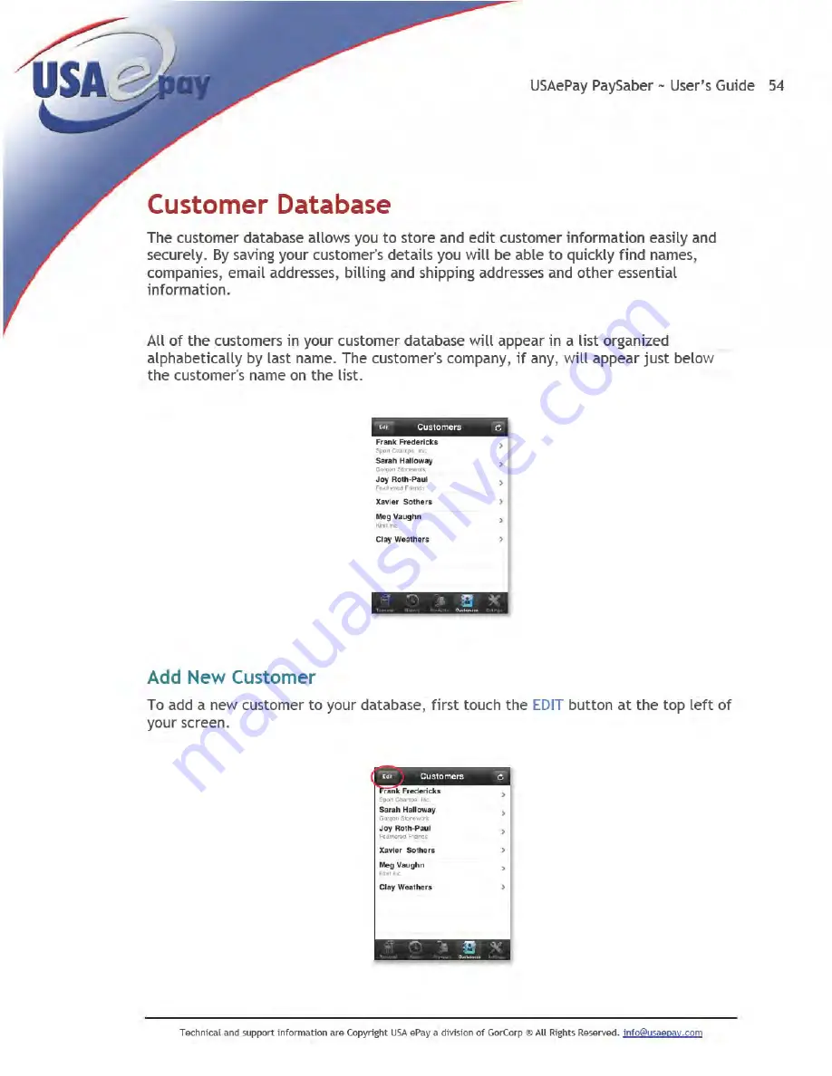 USAePay PaySaber User Manual Download Page 43