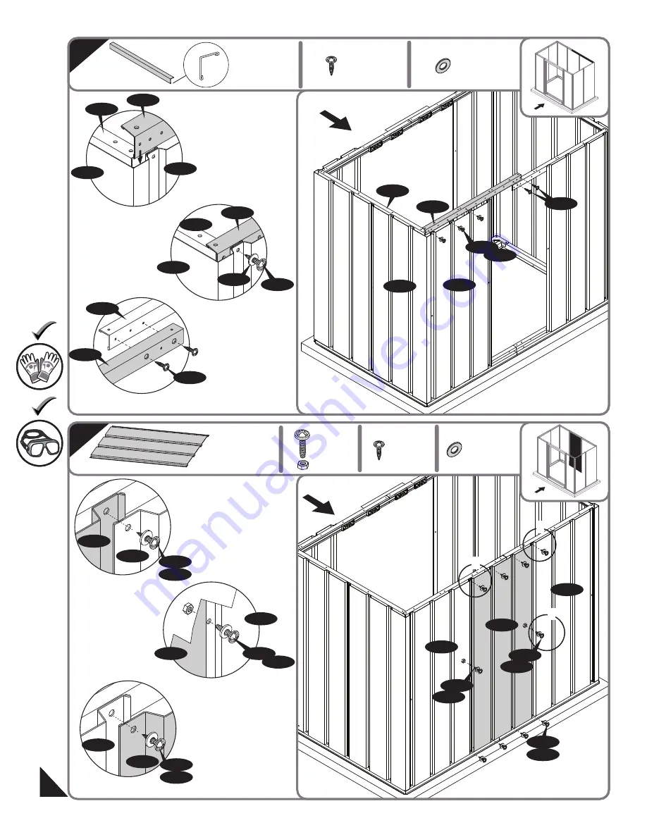 USP DURAMAXX 6 Ft Eco Pent Roof Owner'S Manual Download Page 28