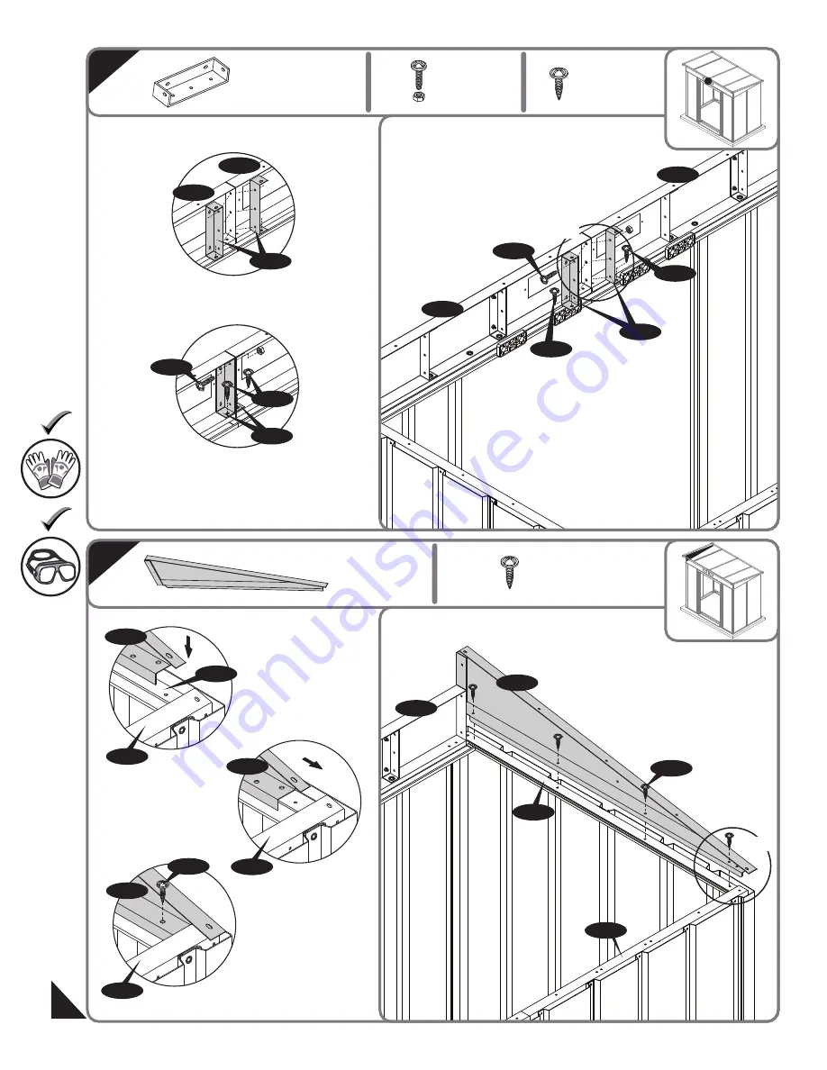 USP DURAMAXX 6 Ft Eco Pent Roof Owner'S Manual Download Page 33