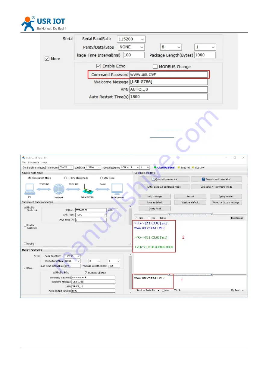 USR IOT USR-G786-G User Manual Download Page 42