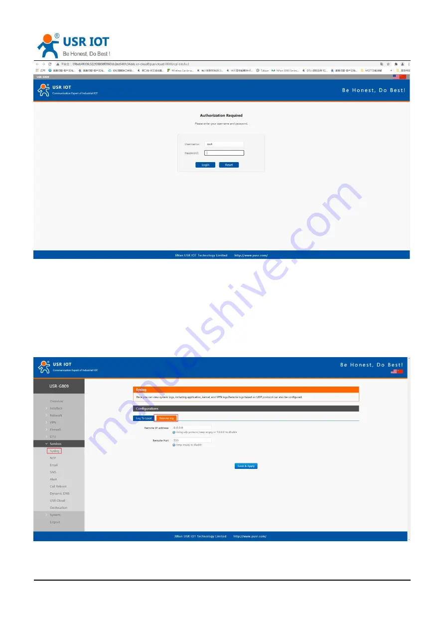 USR IOT USR-G809 User Manual Download Page 76