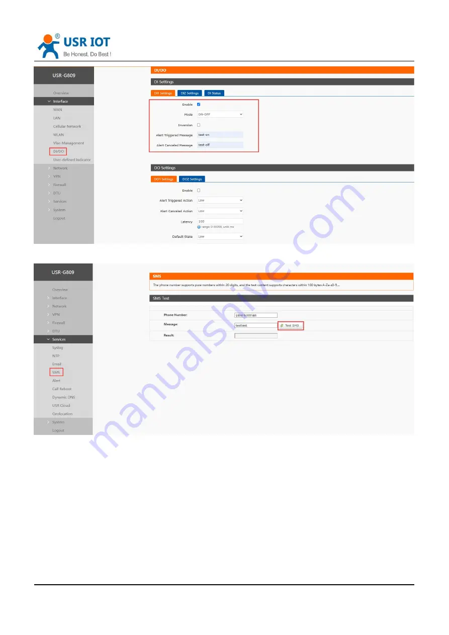 USR IOT USR-G809 User Manual Download Page 87