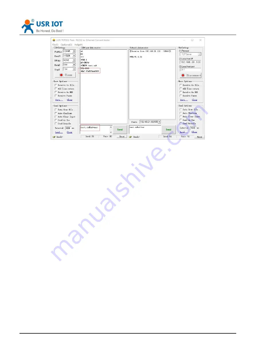 USR IOT USR-G809 User Manual Download Page 99