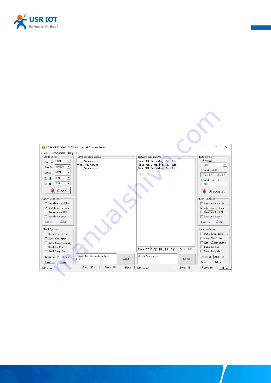 USR IOT USR-N510 User Manual Download Page 53