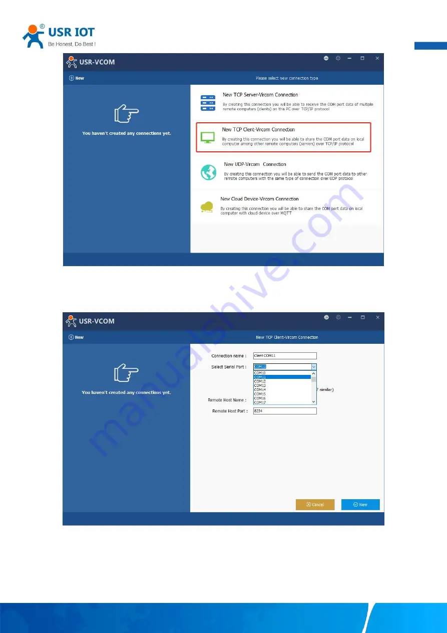 USR IOT USR-N510 User Manual Download Page 62