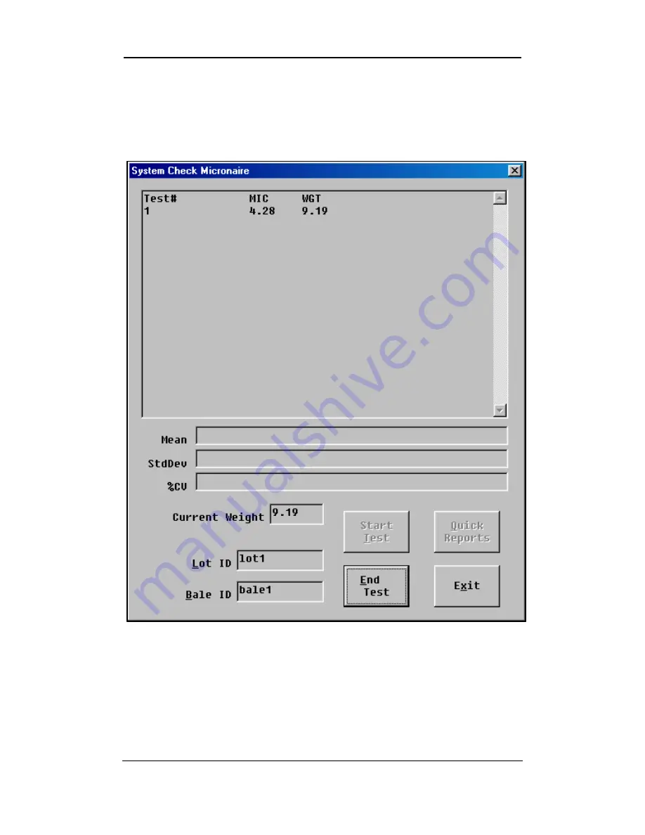 USTER HVI SPECTRUM Instruction Manual Download Page 72