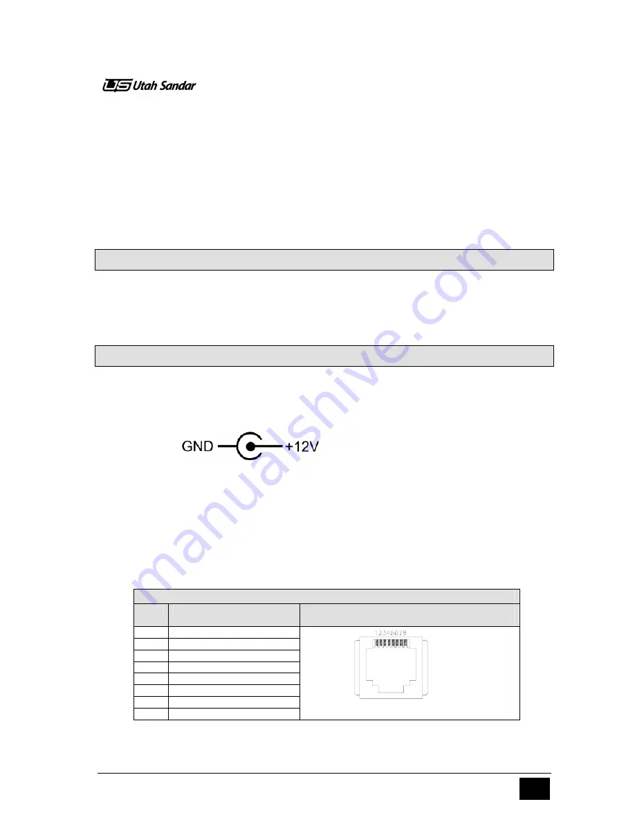 Utah Sandar UTAH-100 User Manual & Installation Manual Download Page 9