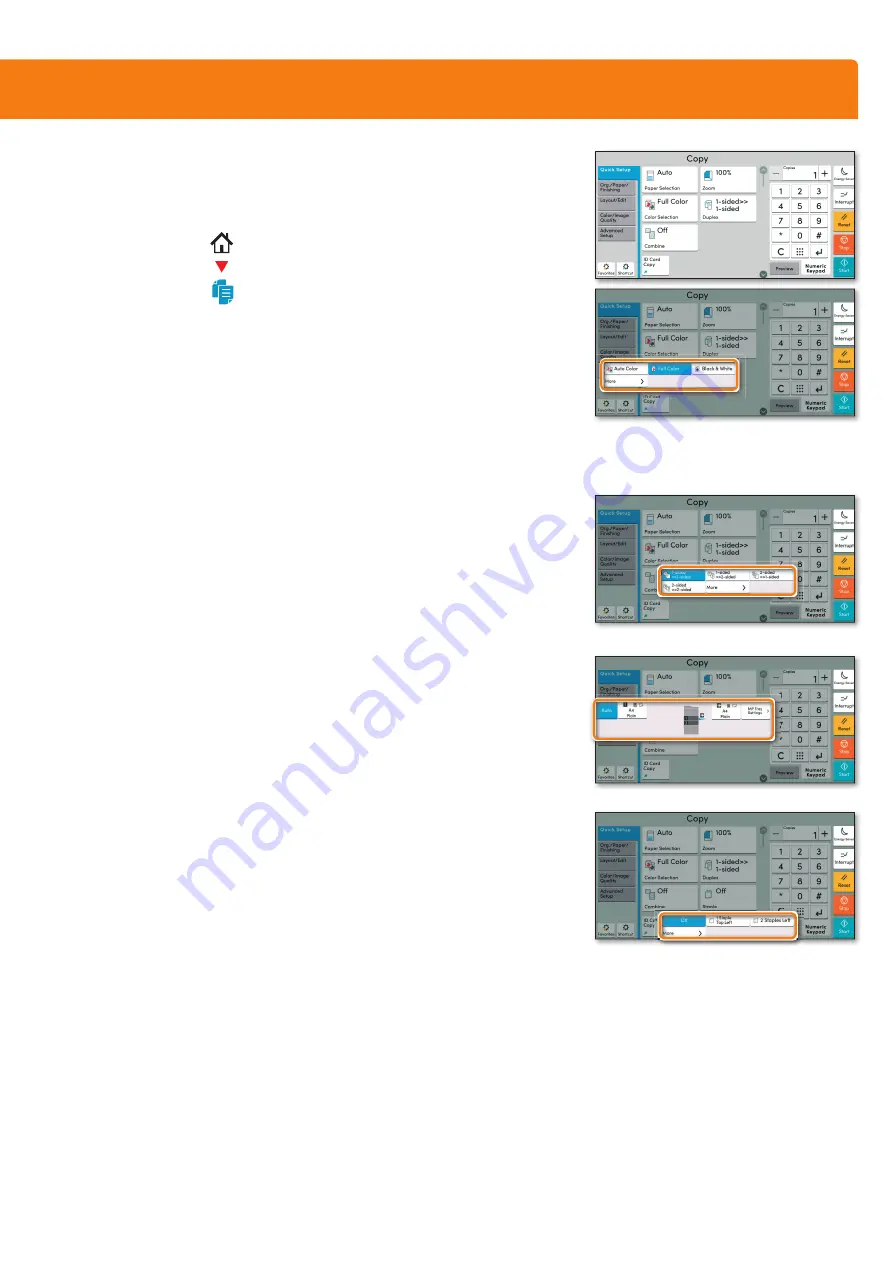 Utax 3508ci Quick Manual Download Page 4