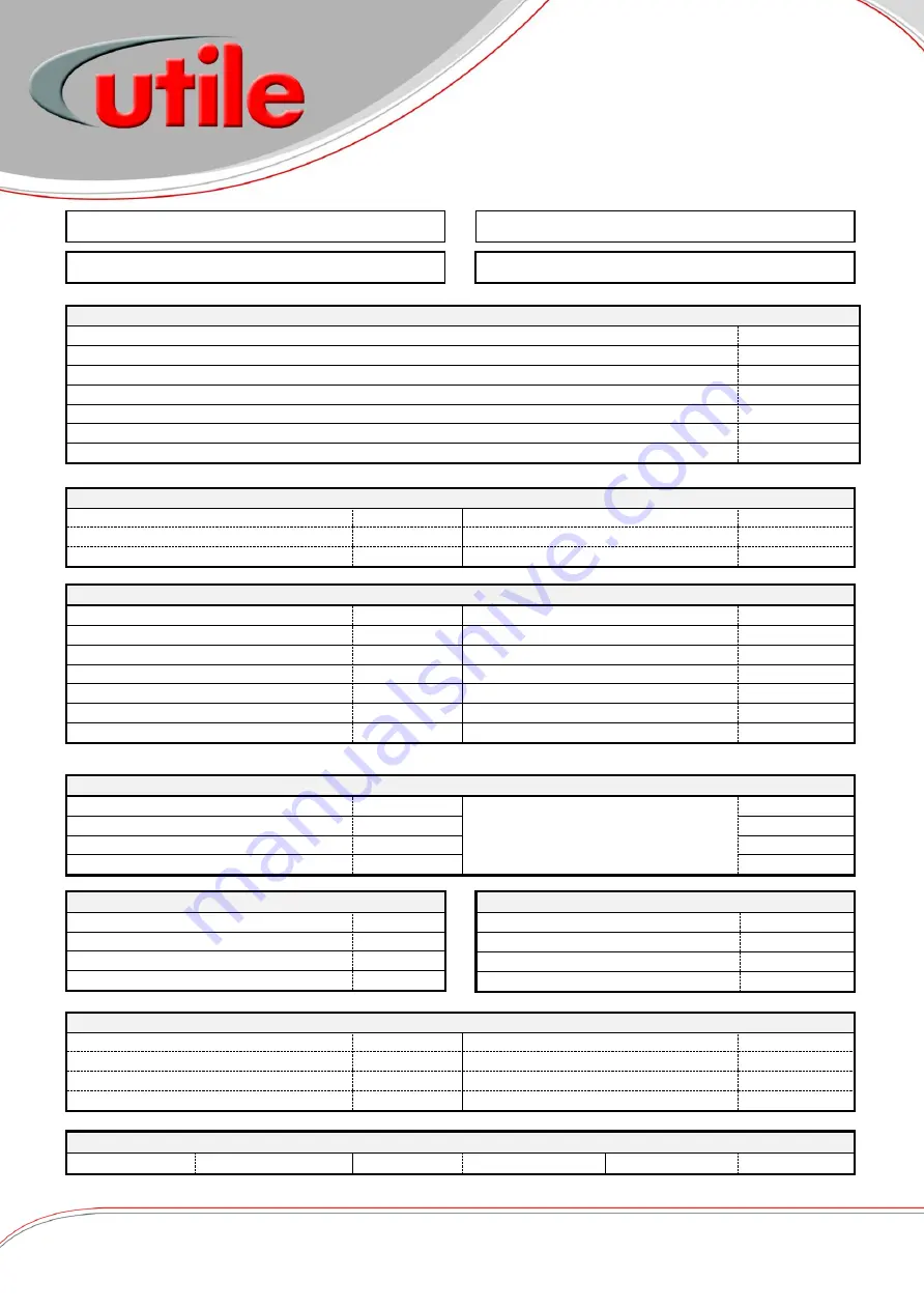 Utile 675A Installation, Operation & Maintenance Instructions Manual Download Page 22