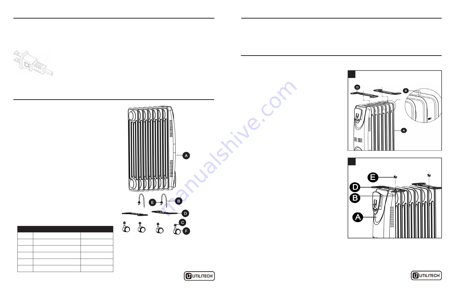 Utilitech 0689360 Скачать руководство пользователя страница 8