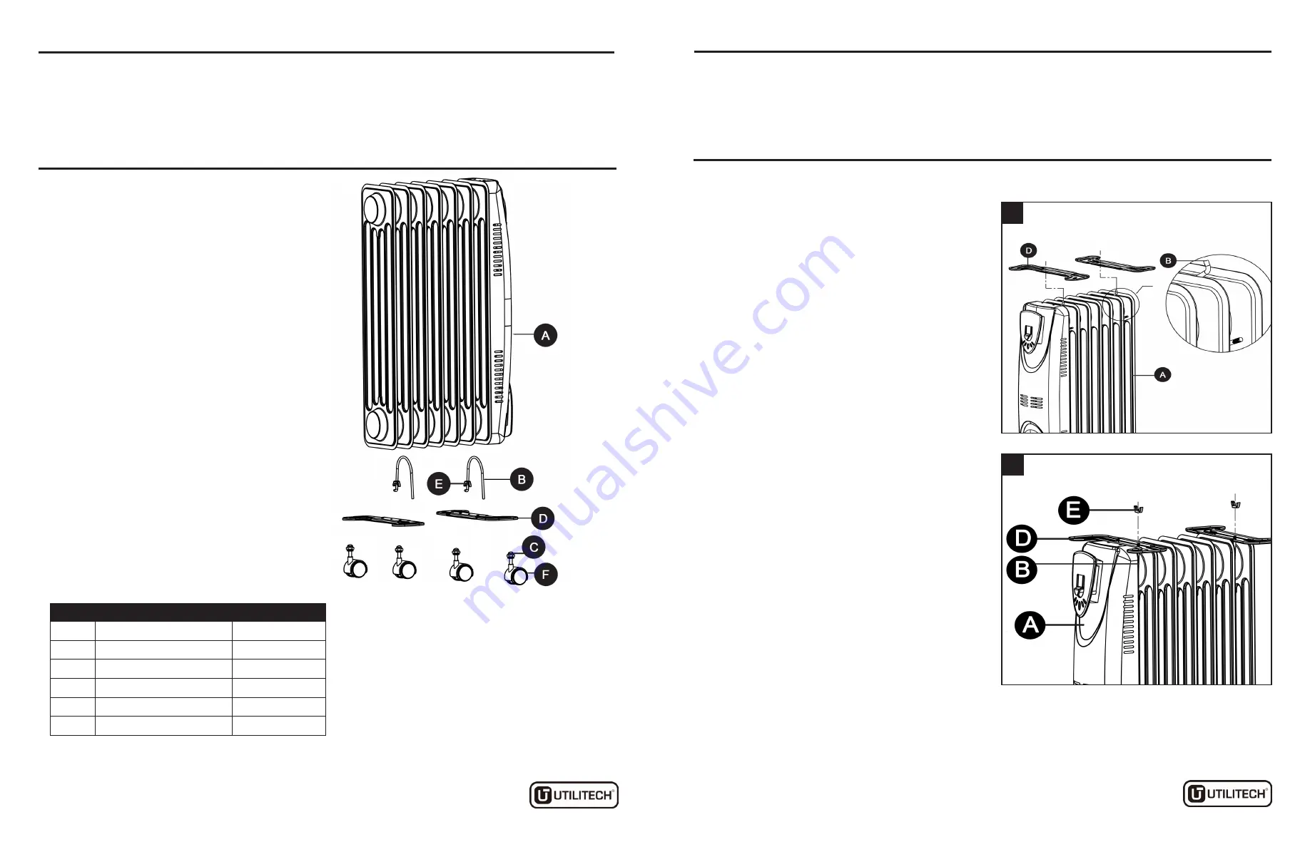 Utilitech 0689360 Скачать руководство пользователя страница 13