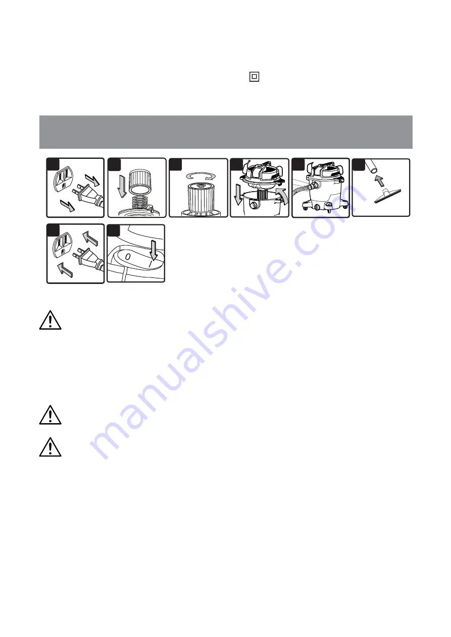 Vacmaster VJH1612PF 0201 Скачать руководство пользователя страница 8