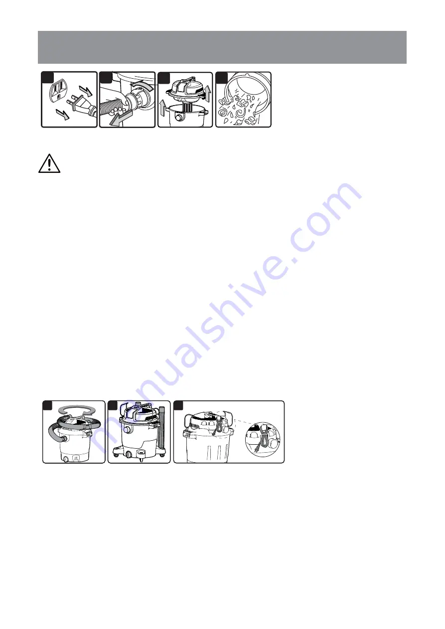 Vacmaster VJH1612PF 0201 Operator'S Manual Download Page 12